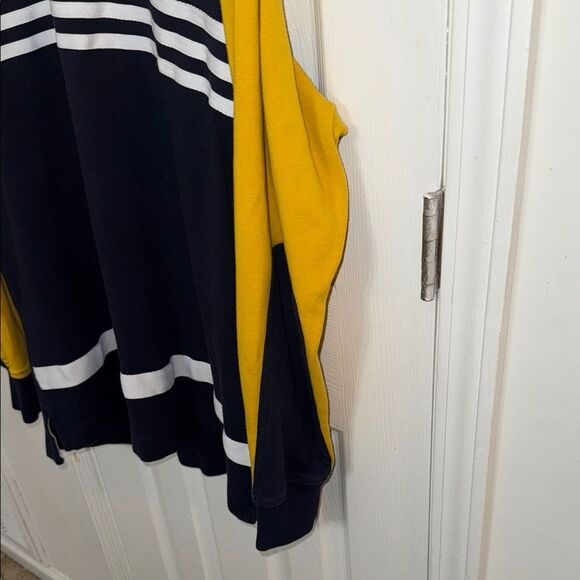 Nautica Men's Yellow blue  Striped Shirt - Picture 6 of 13